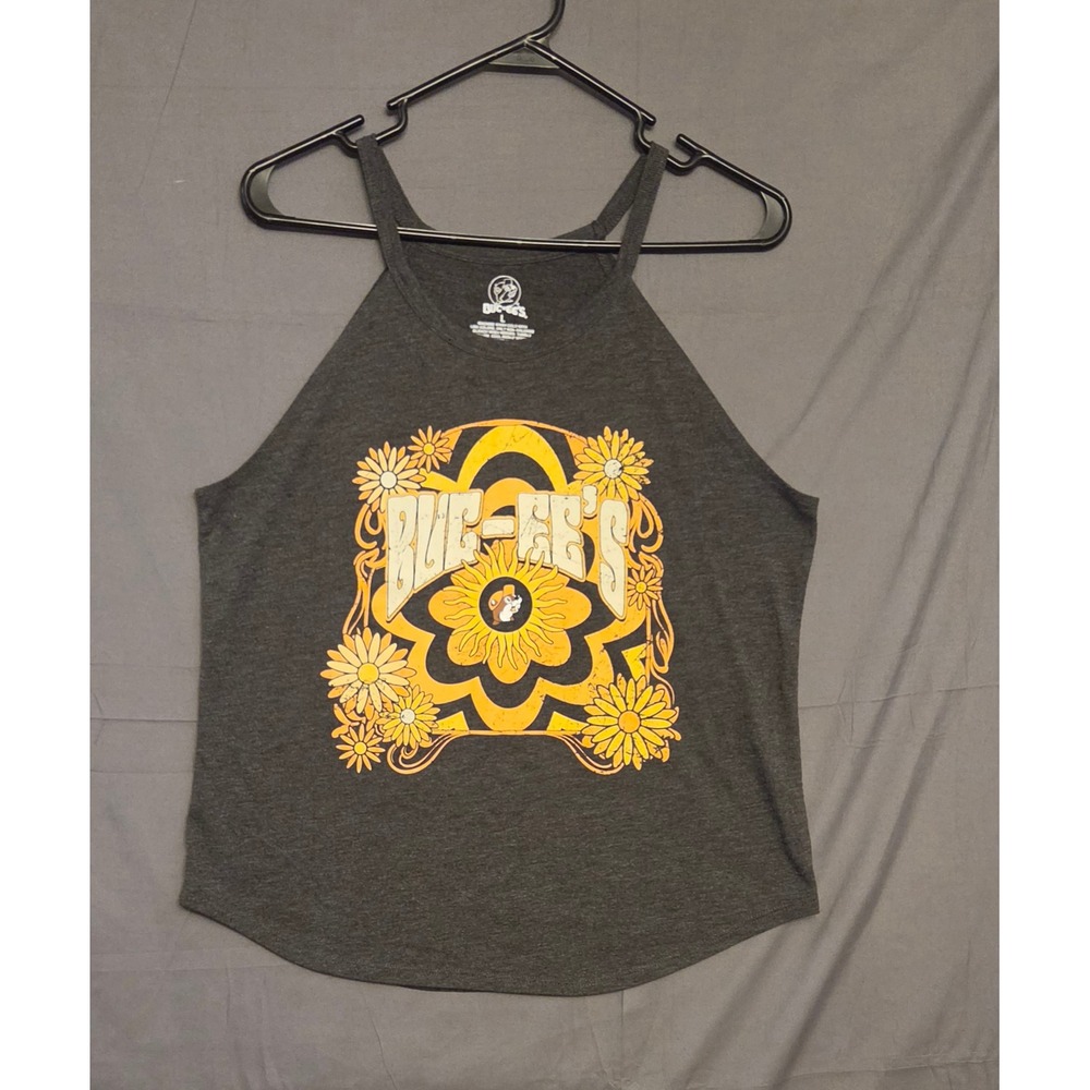 Buc-ee's Graphic Tank Top Women's Size Large Gray